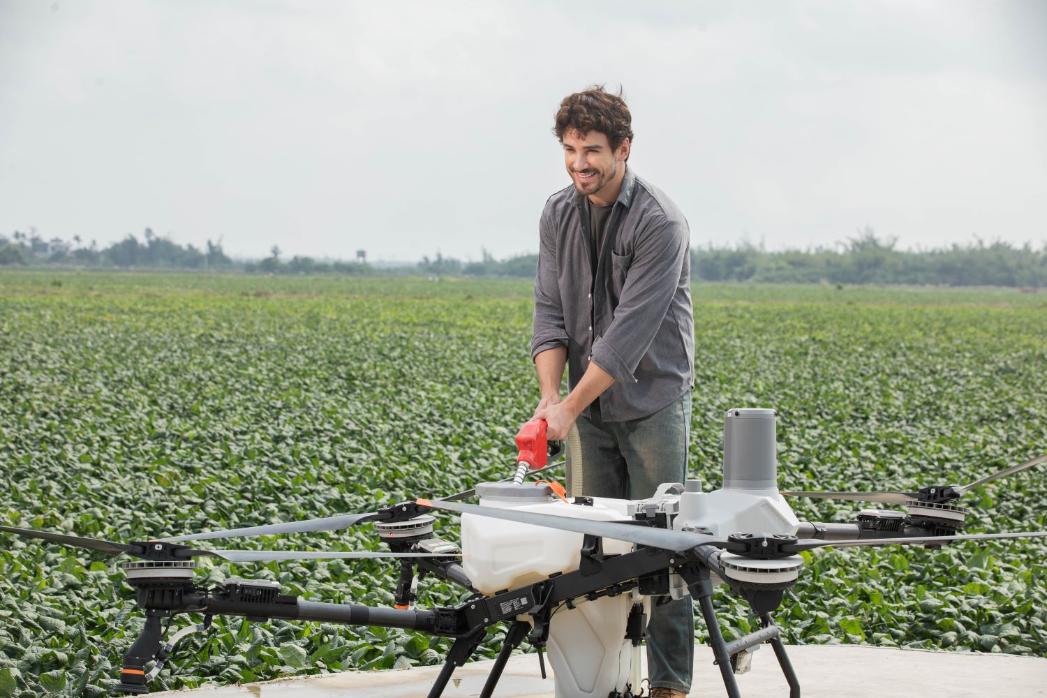 DJI Agras T55 rifornimento serbatoio liquidi